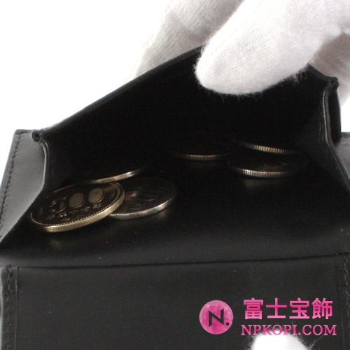 ボッテガヴェネタ カーフレザー 二つ折財布 ブラック 180265V46511000 